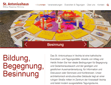 Tablet Screenshot of antoniushaus-vechta.de